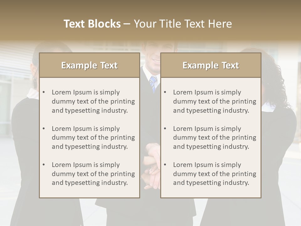 Teamwork Background Lady PowerPoint Template