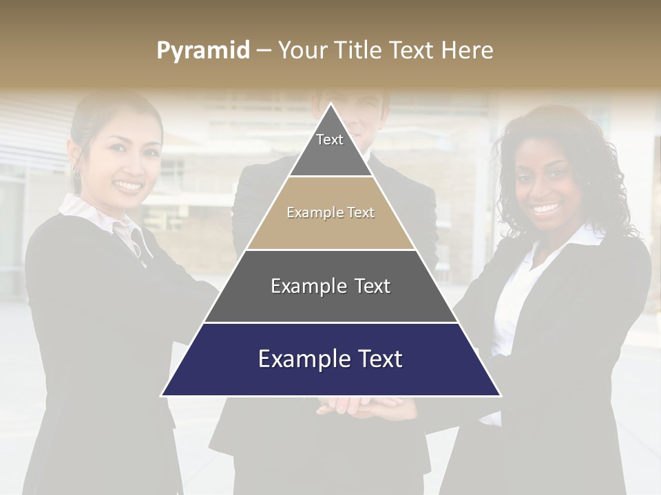 Teamwork Background Lady PowerPoint Template