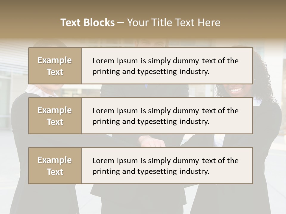 Teamwork Background Lady PowerPoint Template