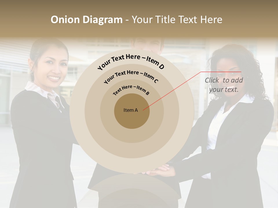 Teamwork Background Lady PowerPoint Template