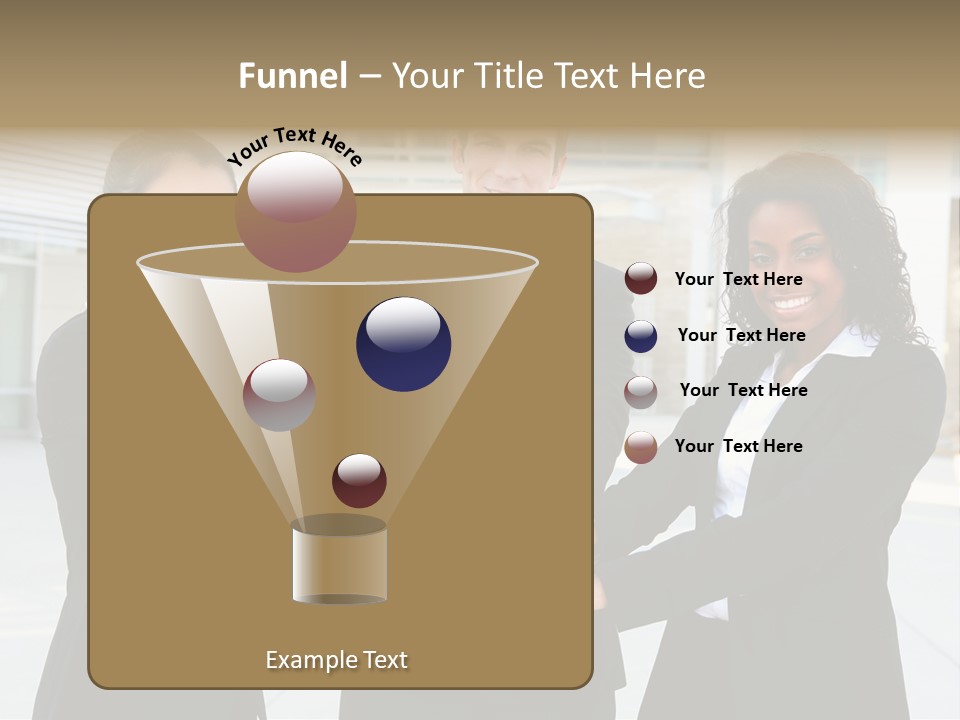 Teamwork Background Lady PowerPoint Template