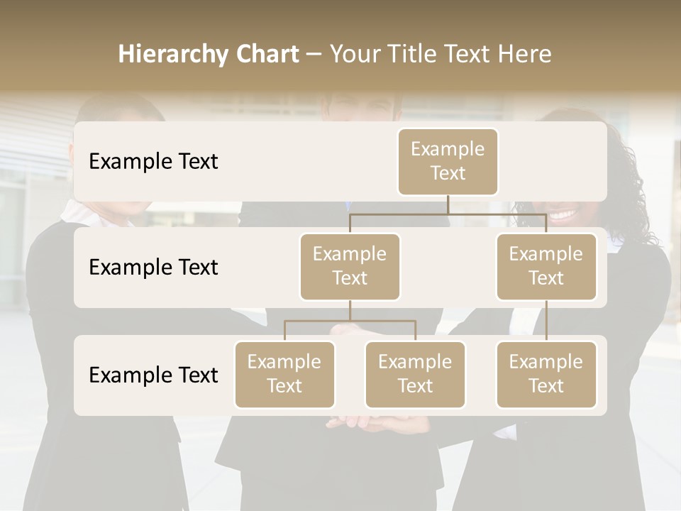 Teamwork Background Lady PowerPoint Template