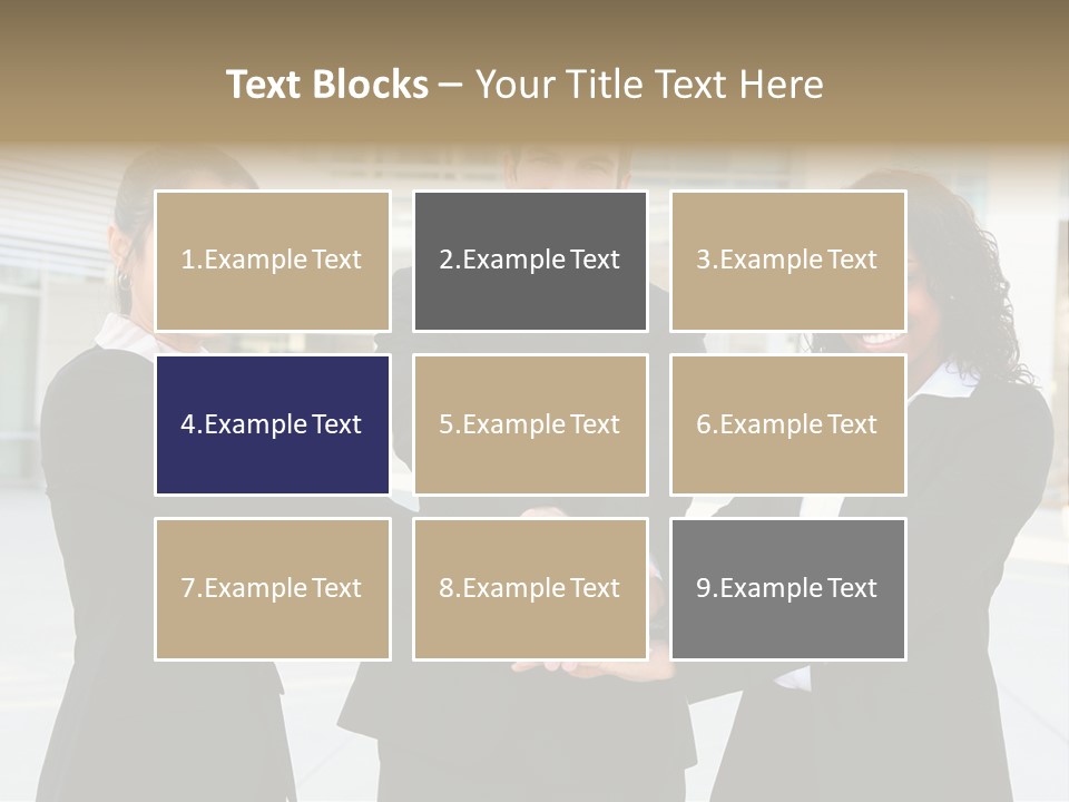 Teamwork Background Lady PowerPoint Template