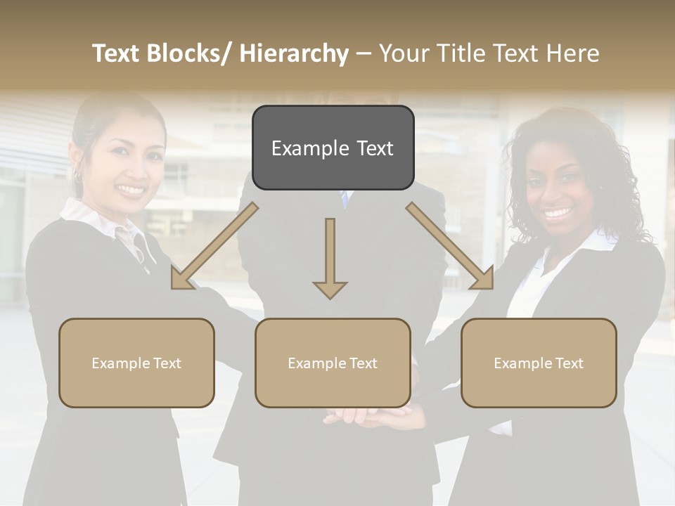 Teamwork Background Lady PowerPoint Template