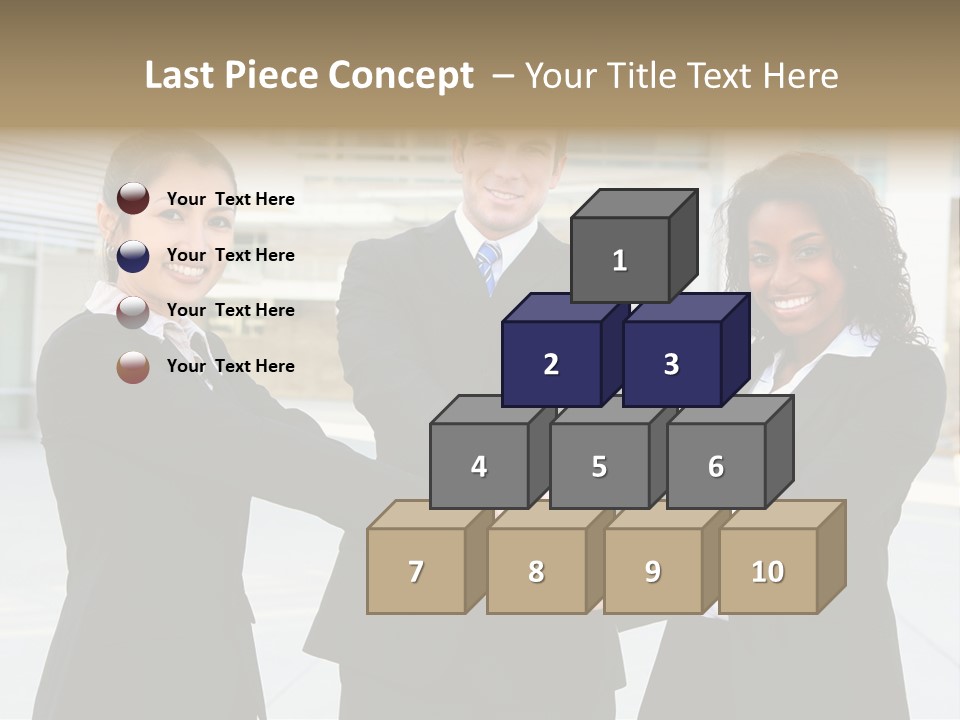 Teamwork Background Lady PowerPoint Template