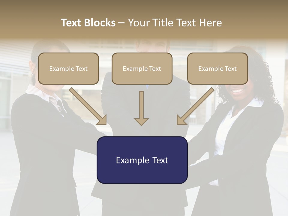 Teamwork Background Lady PowerPoint Template