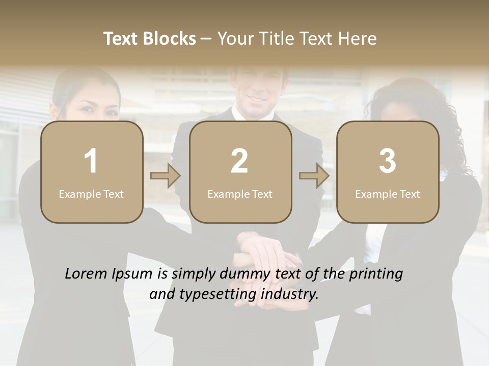 Teamwork Background Lady PowerPoint Template