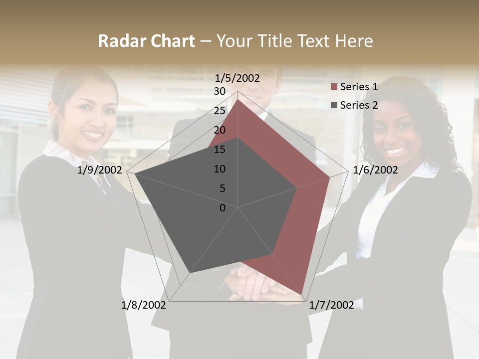 Teamwork Background Lady PowerPoint Template