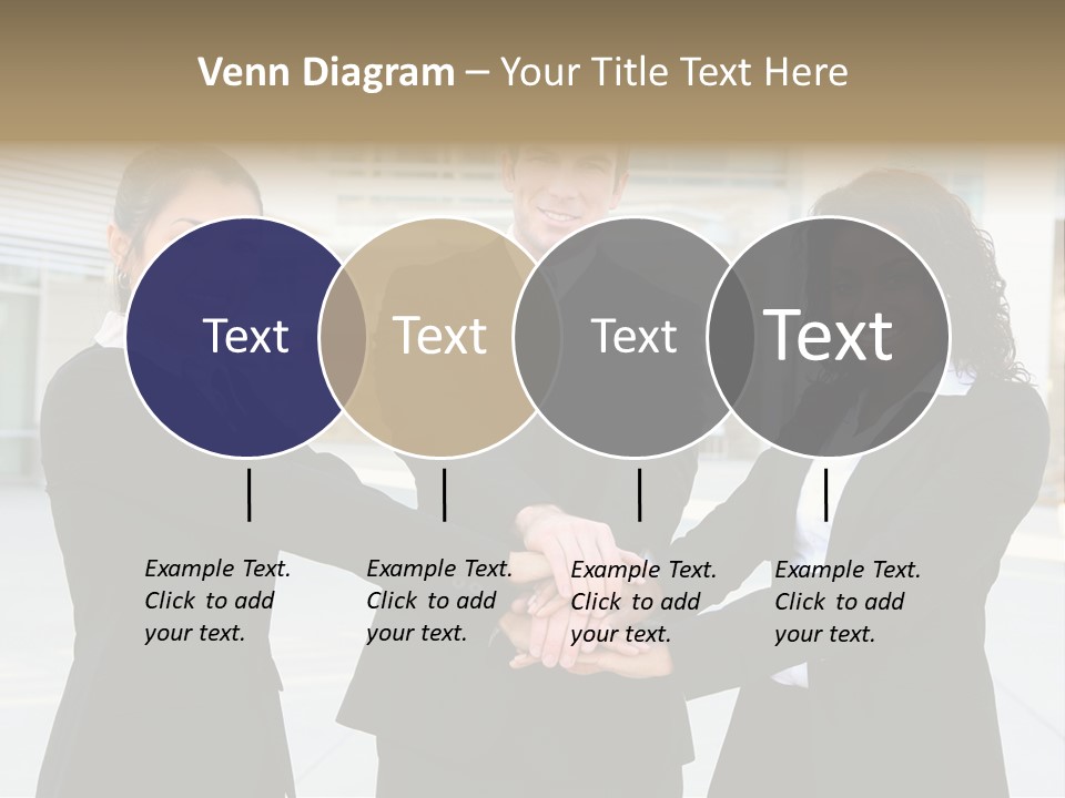 Teamwork Background Lady PowerPoint Template