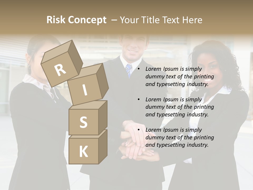 Teamwork Background Lady PowerPoint Template