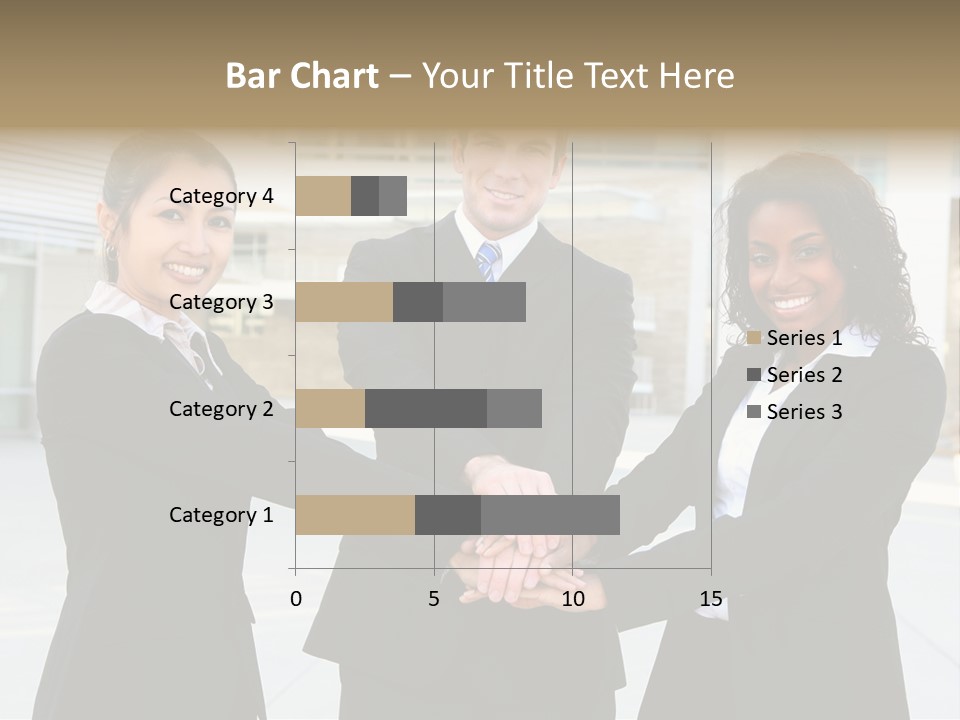 Teamwork Background Lady PowerPoint Template