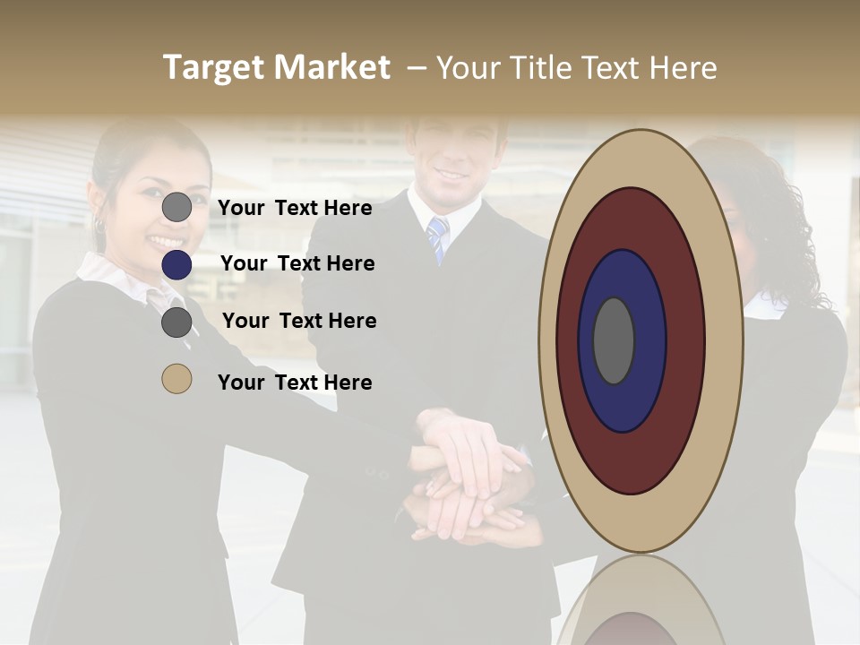 Teamwork Background Lady PowerPoint Template