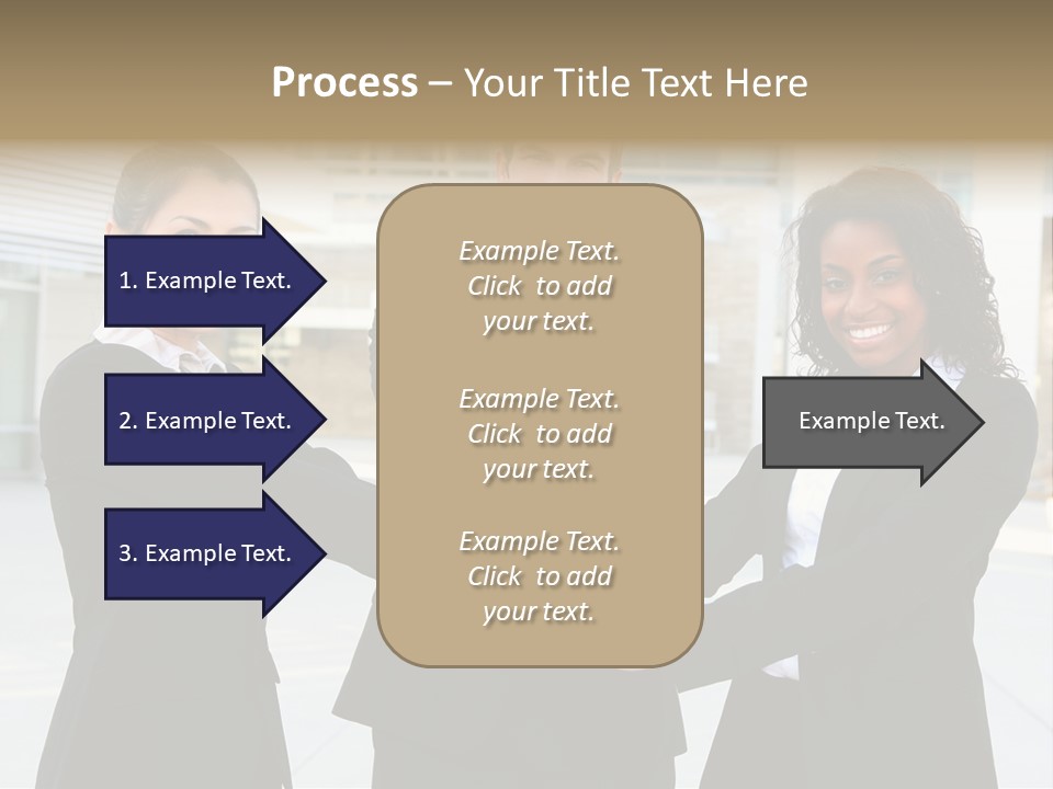 Teamwork Background Lady PowerPoint Template