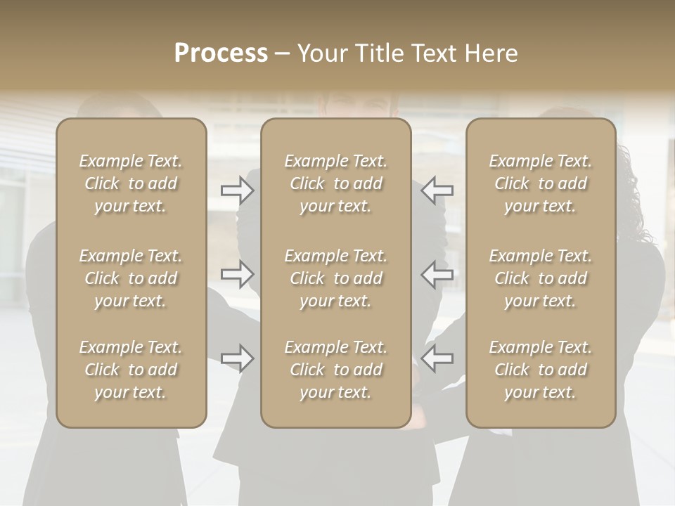 Teamwork Background Lady PowerPoint Template