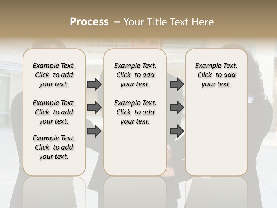 Teamwork Background Lady PowerPoint Template