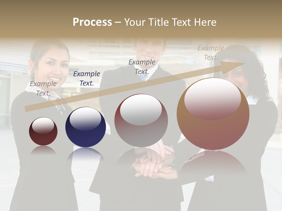 Teamwork Background Lady PowerPoint Template