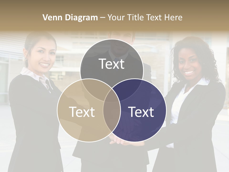 Teamwork Background Lady PowerPoint Template