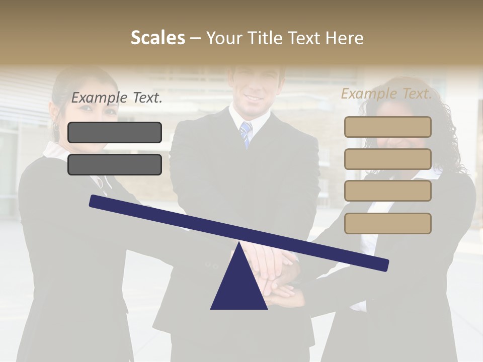 Teamwork Background Lady PowerPoint Template