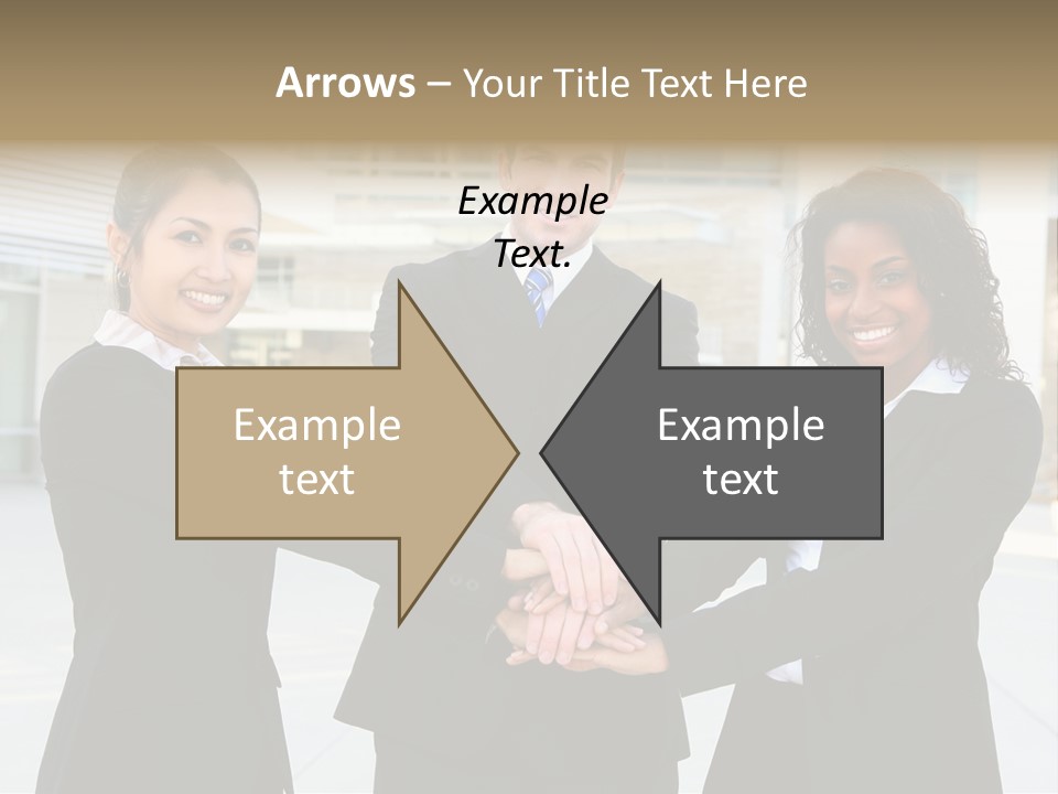 Teamwork Background Lady PowerPoint Template