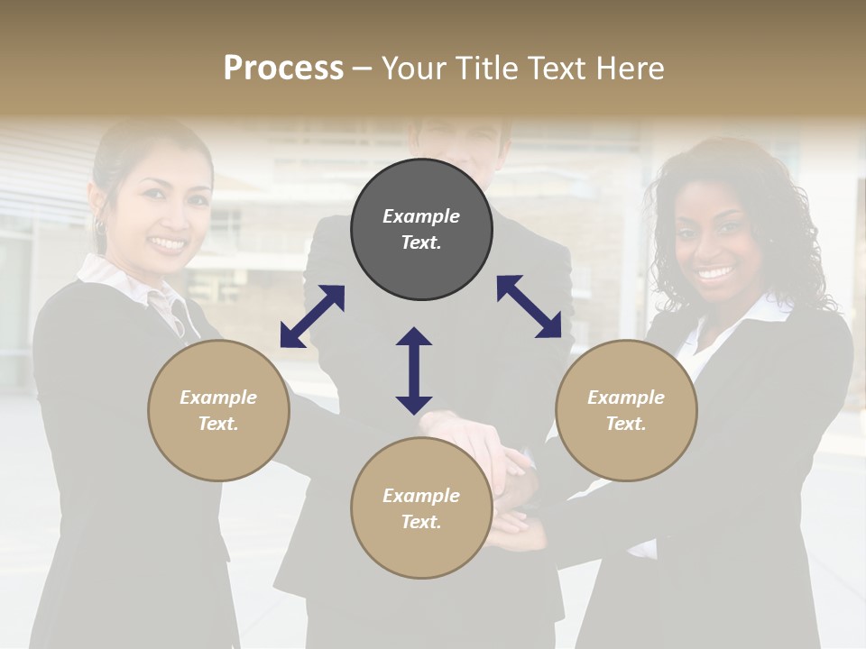 Teamwork Background Lady PowerPoint Template