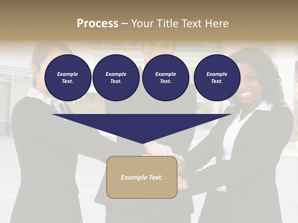 Teamwork Background Lady PowerPoint Template