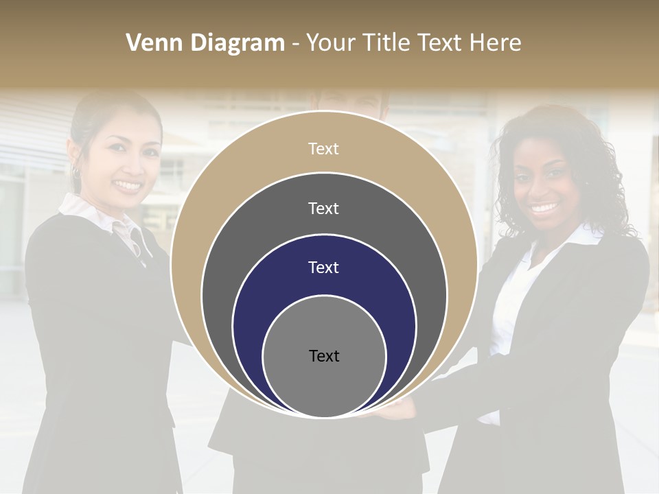 Teamwork Background Lady PowerPoint Template