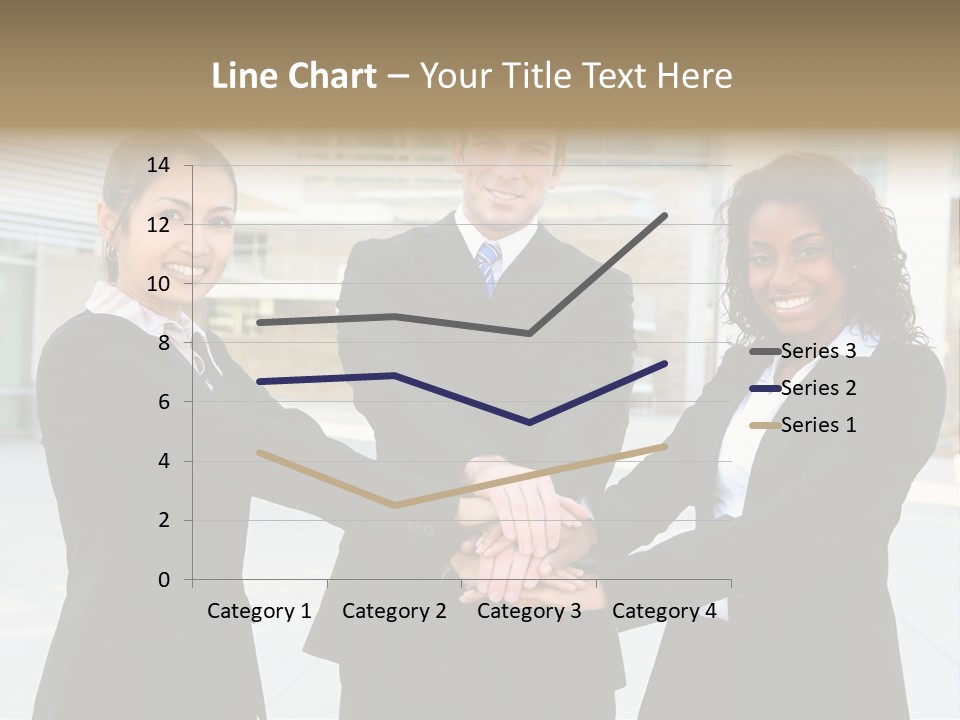 Teamwork Background Lady PowerPoint Template