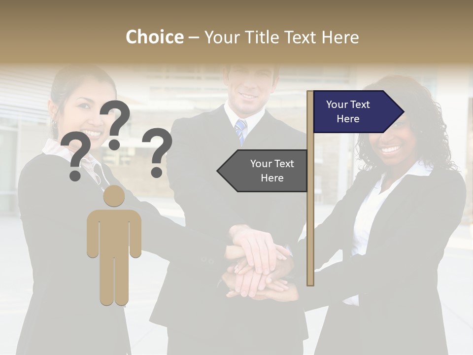 Teamwork Background Lady PowerPoint Template