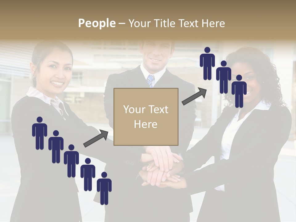 Teamwork Background Lady PowerPoint Template