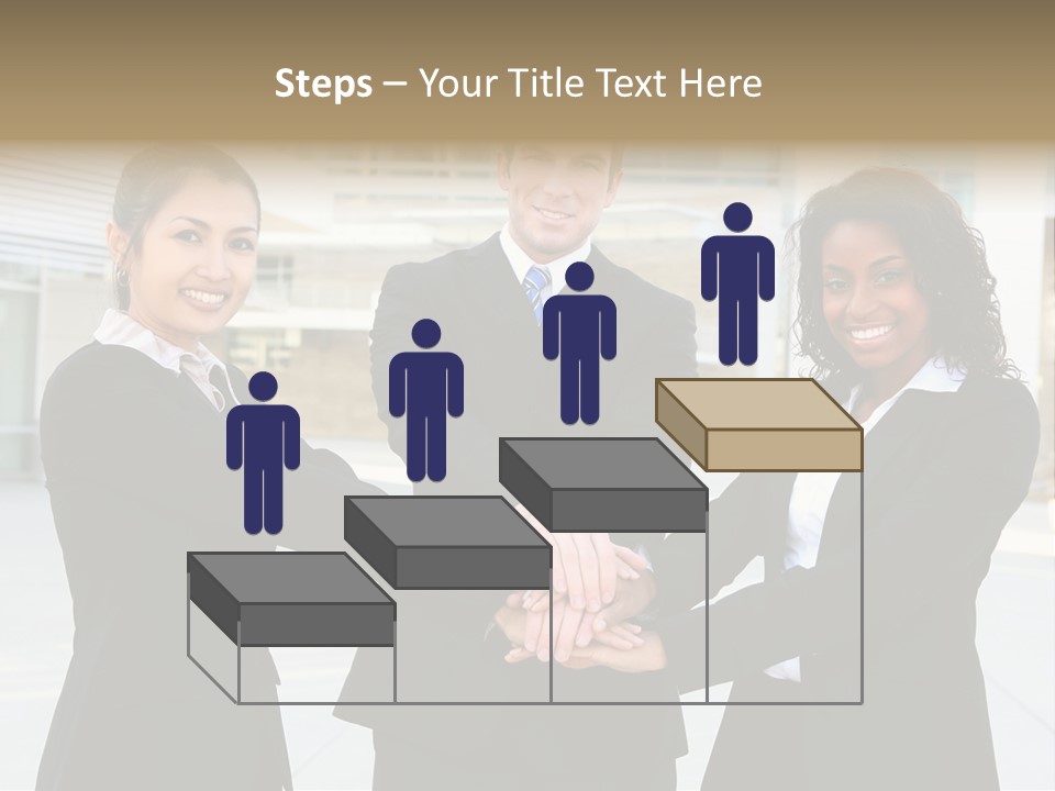 Teamwork Background Lady PowerPoint Template