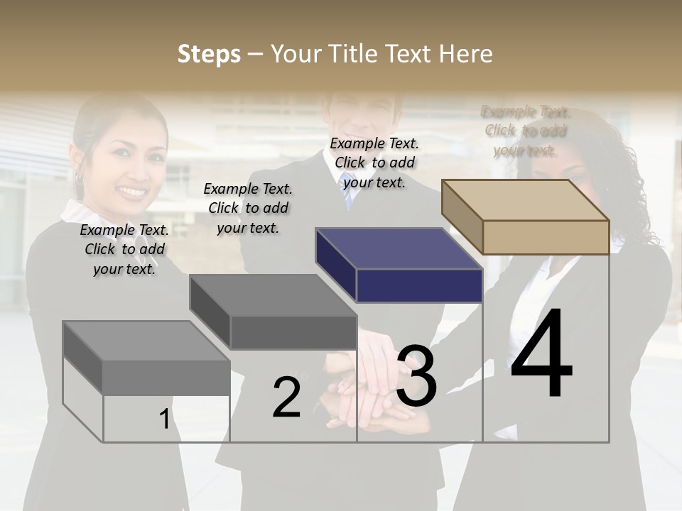 Teamwork Background Lady PowerPoint Template