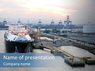 Energy Gas Industry PowerPoint Template