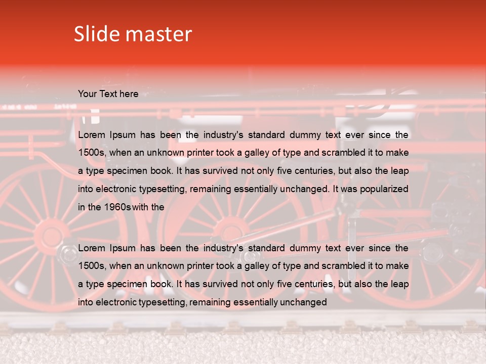 Model Shape Commuting PowerPoint Template