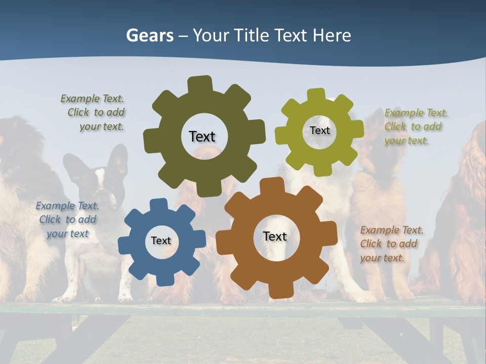 Sky Canine Dog PowerPoint Template