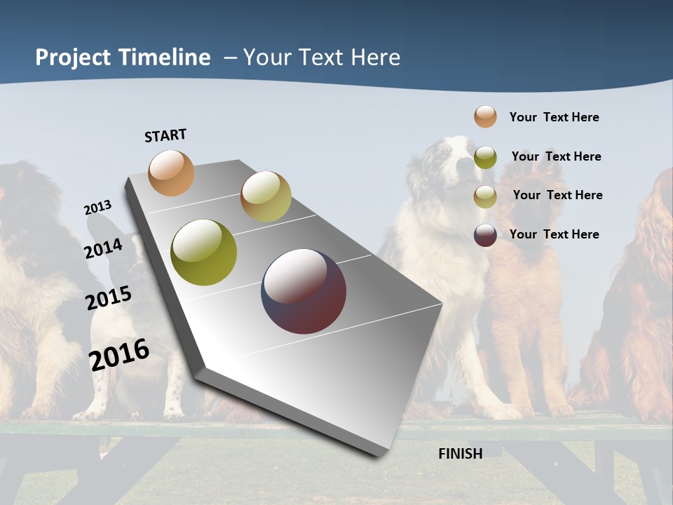 Sky Canine Dog PowerPoint Template