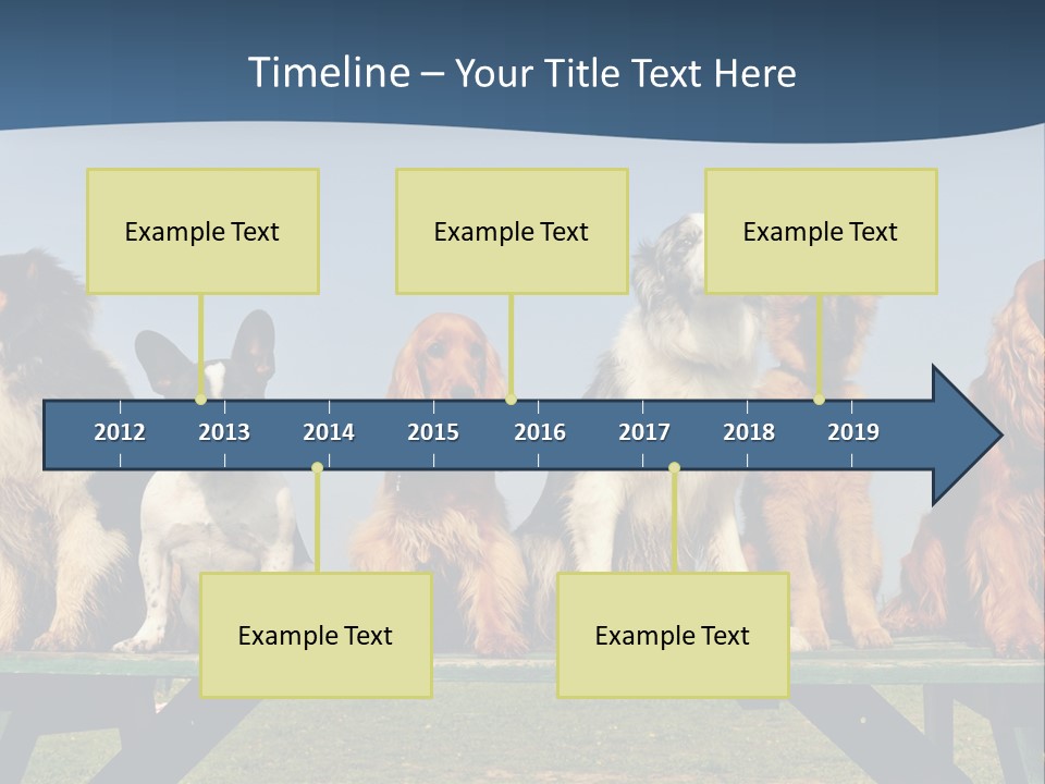 Sky Canine Dog PowerPoint Template