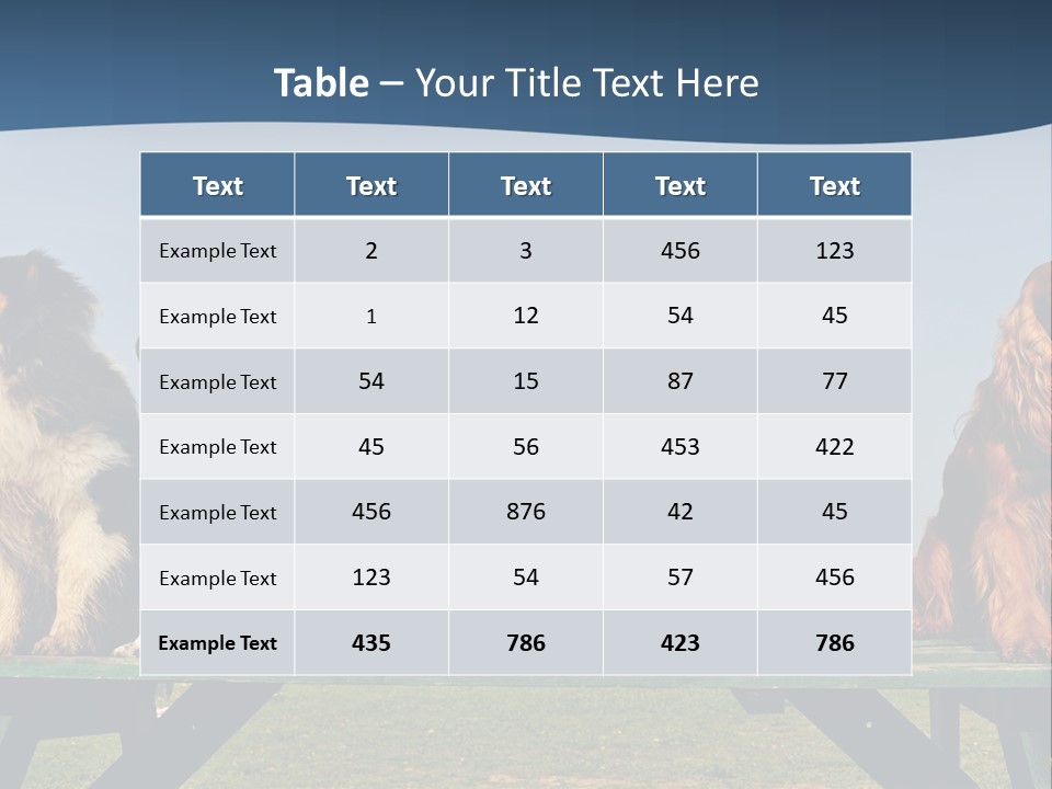 Sky Canine Dog PowerPoint Template