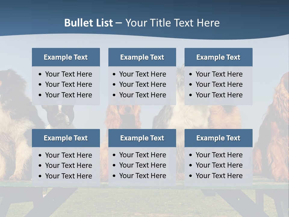 Sky Canine Dog PowerPoint Template