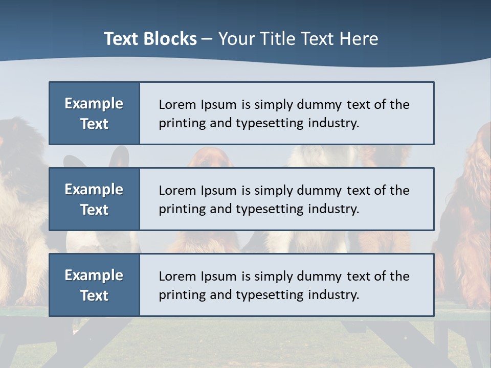 Sky Canine Dog PowerPoint Template