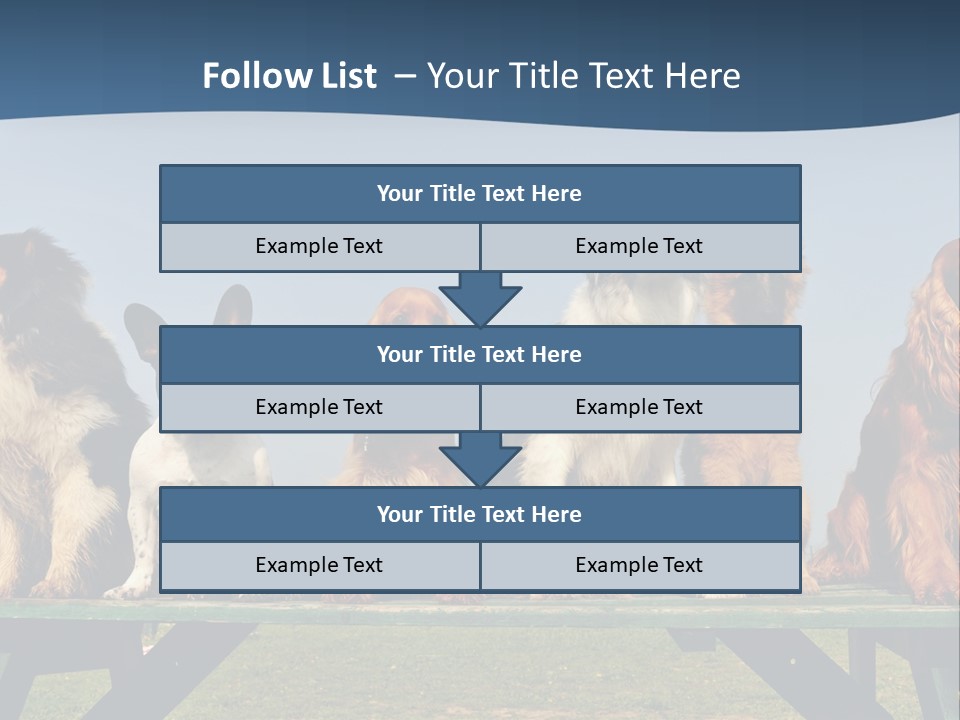 Sky Canine Dog PowerPoint Template