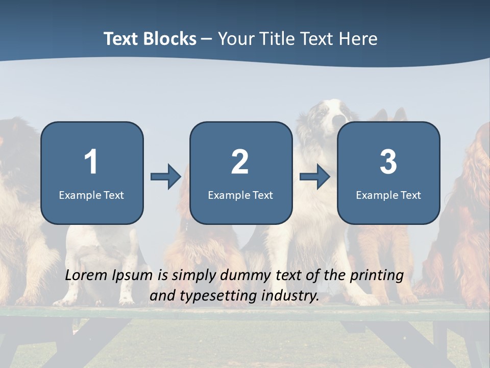 Sky Canine Dog PowerPoint Template