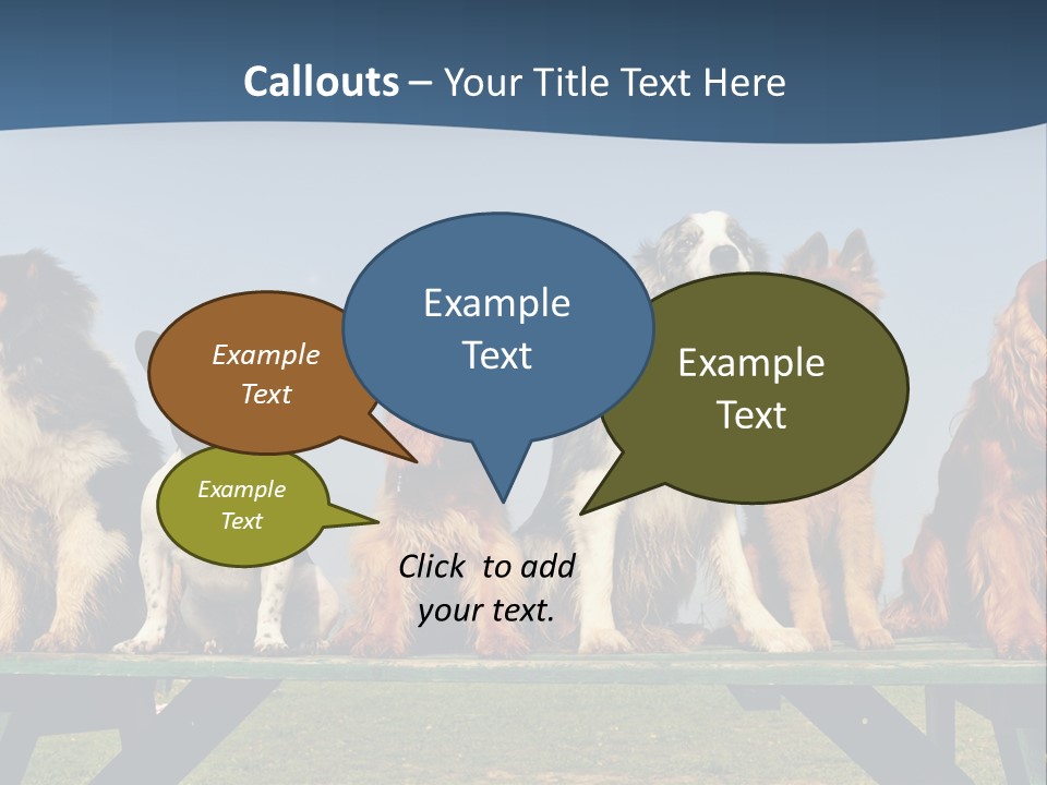 Sky Canine Dog PowerPoint Template