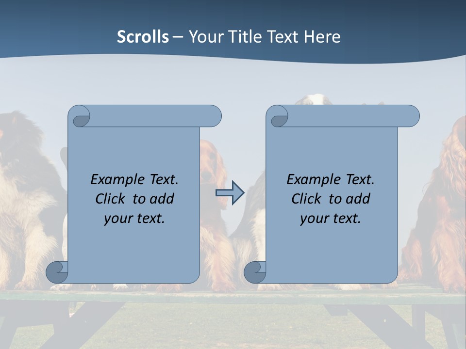 Sky Canine Dog PowerPoint Template