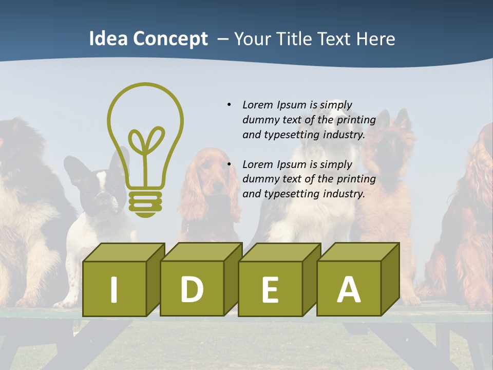 Sky Canine Dog PowerPoint Template