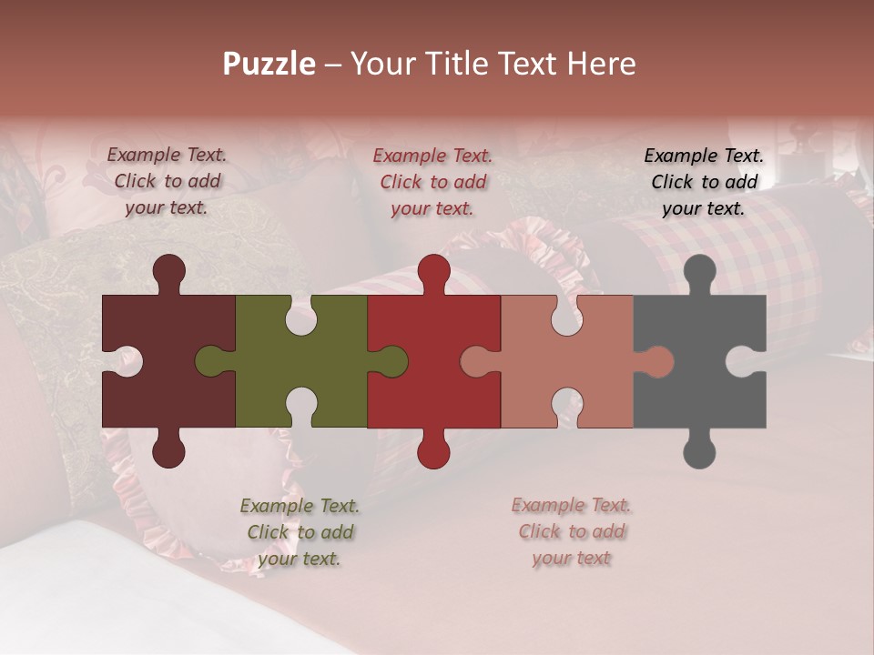 Fabric Hotel Bedding PowerPoint Template