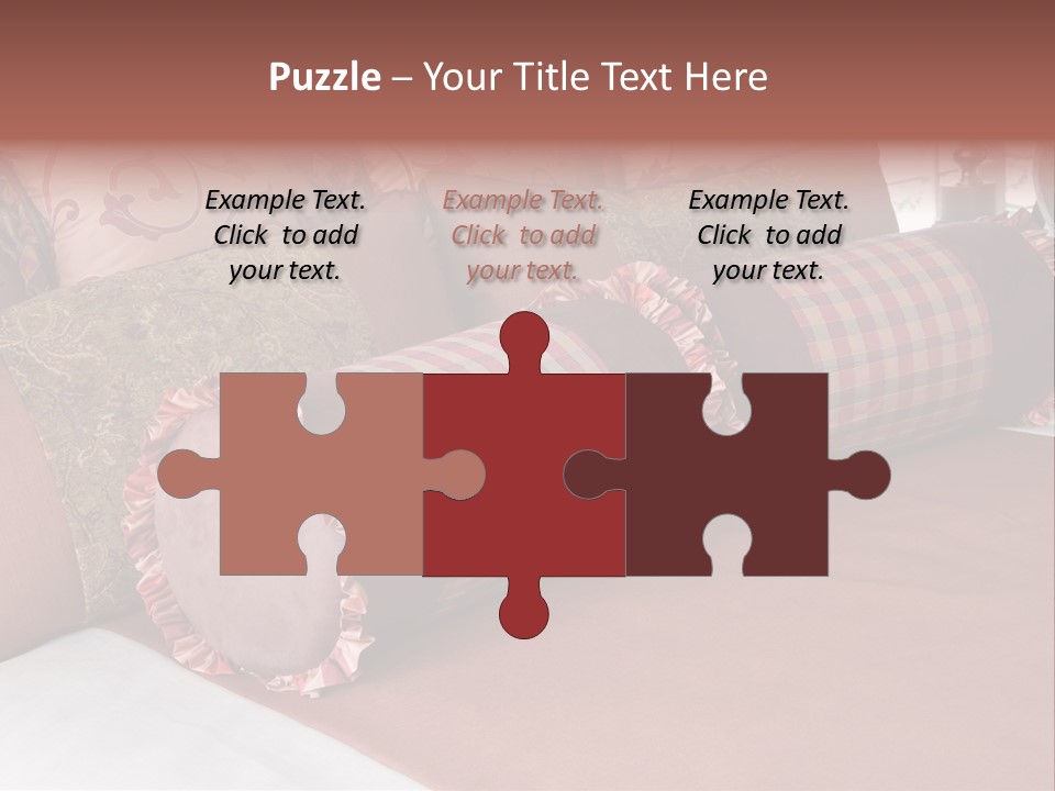 Fabric Hotel Bedding PowerPoint Template