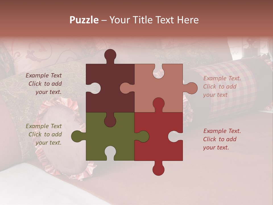 Fabric Hotel Bedding PowerPoint Template