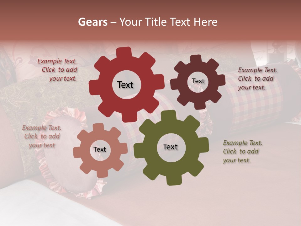 Fabric Hotel Bedding PowerPoint Template