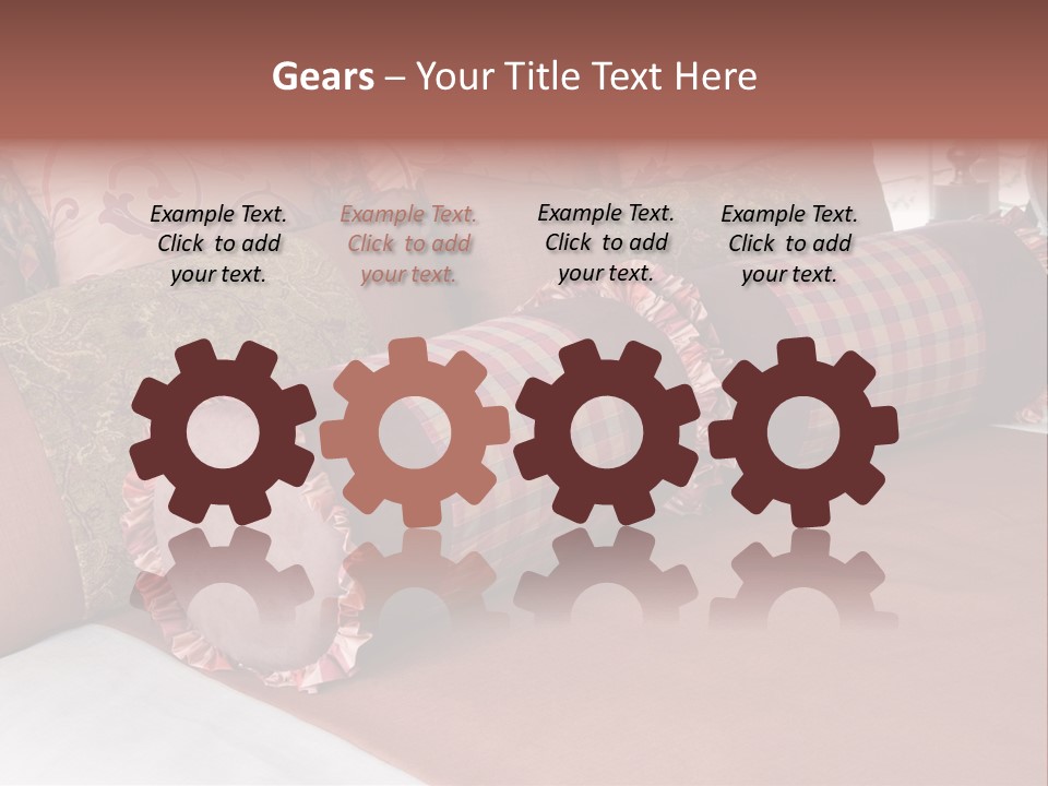 Fabric Hotel Bedding PowerPoint Template