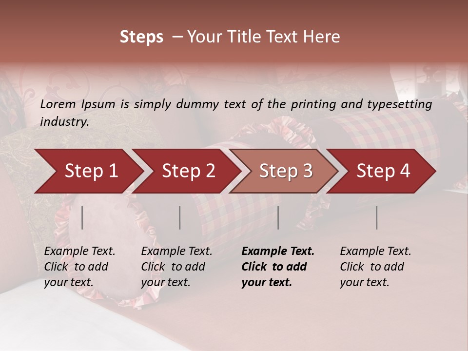 Fabric Hotel Bedding PowerPoint Template